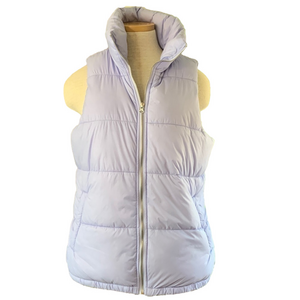 Old Navy lilac puffy quilted medium vest